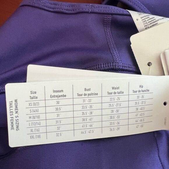 Adidas Sports Bra NWT Women’s Performance Tec- Fit Sports Bra Purple Size Small - Picture 11 of 14